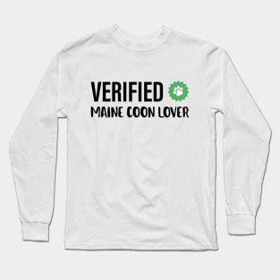 Verified Kitten Lover | Funny Gift Ideas | Maine Coon Cat Long Sleeve T-Shirt